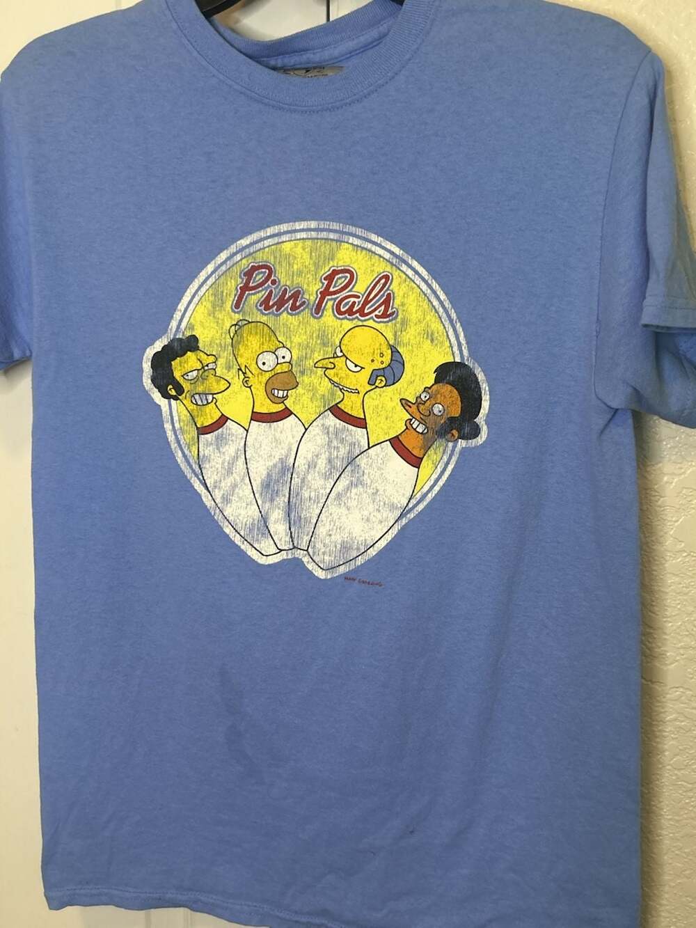 Universal Studios The Simpsons Pin Pals Bowling Graphic T-Shirt
